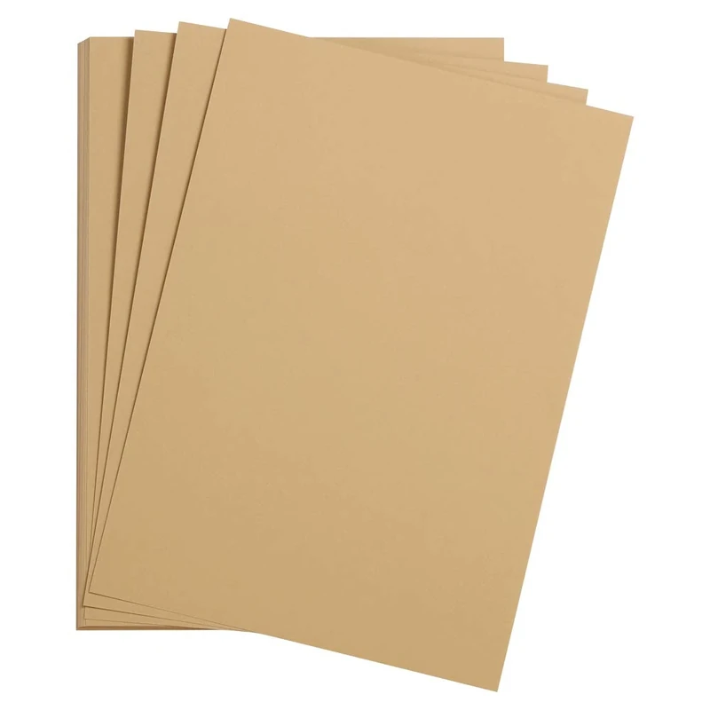 Clairefontaine - Ref 37660C - Etival Coloured Grained Drawing Paper (Pack of 250 Sheets) - 50 x 65cm - 160gsm Cellulose Art Paper - Camel - Acid Free, pH Neutral