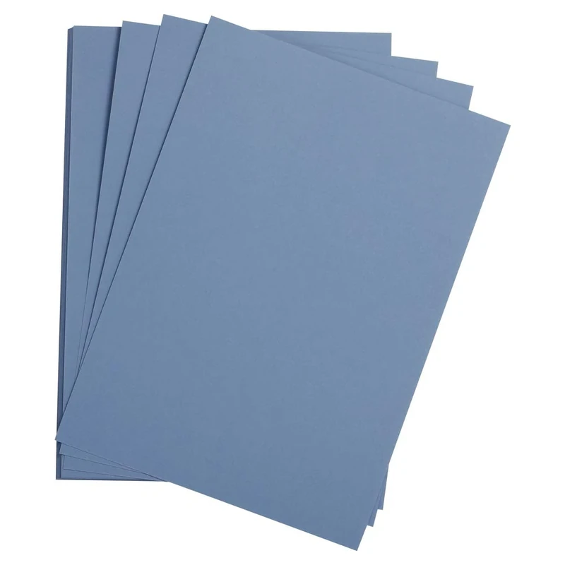 Clairefontaine - Ref 37880C - Etival Coloured Grained Drawing Paper (Pack of 250 Sheets) - 50 x 65cm - 160gsm Cellulose Art Paper - Royal Blue - Acid Free, pH Neutral