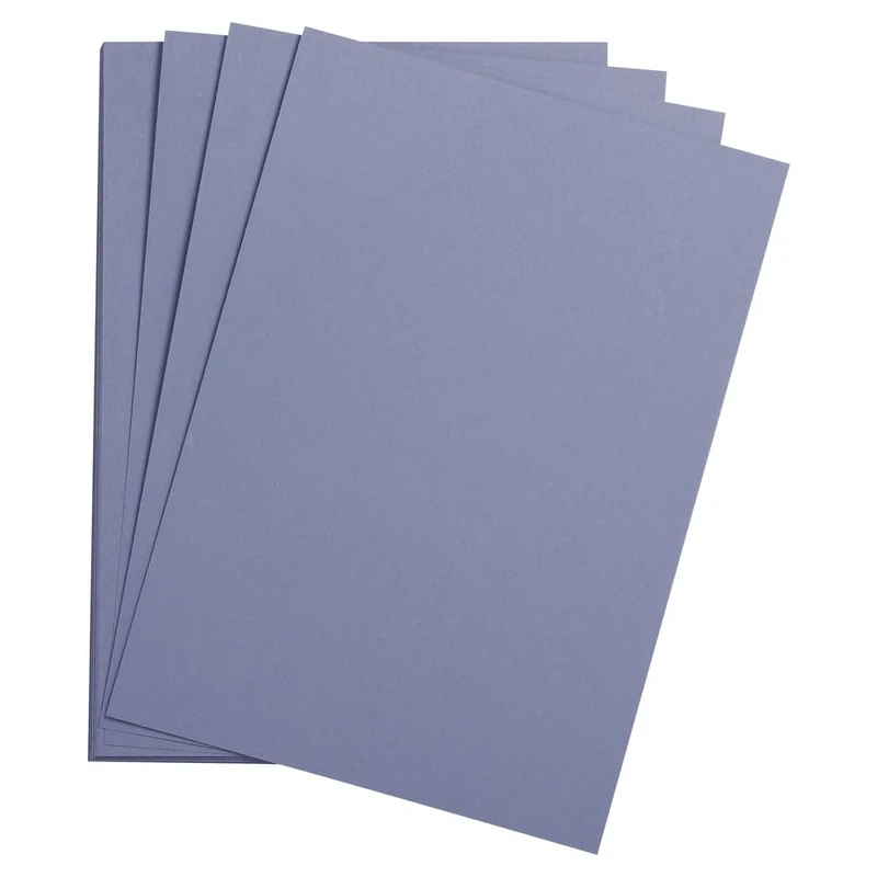 Clairefontaine - Ref 37980C - Etival Coloured Grained Drawing Paper (Pack of 250 Sheets) - 50 x 65cm - 160gsm Cellulose Art Paper - Lavender Blue - Acid Free, pH Neutral