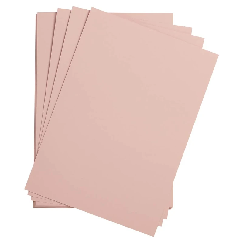Clairefontaine - Ref 37830C - Etival Coloured Grained Drawing Paper (Pack of 250 Sheets) - 50 x 65cm - 160gsm Cellulose Art Paper - Deep Pink - Acid Free, pH Neutral