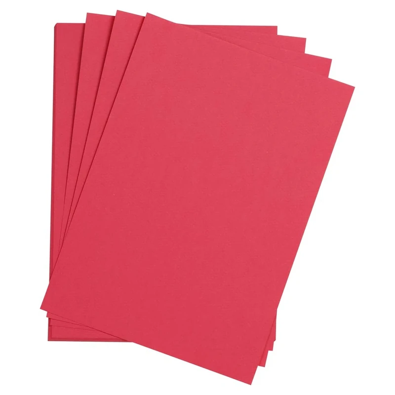 Clairefontaine - Ref 37610C - Etival Coloured Grained Drawing Paper (Pack of 250 Sheets) - 50 x 65cm - 160gsm Cellulose Art Paper - Intensive Pink - Acid Free, pH Neutral