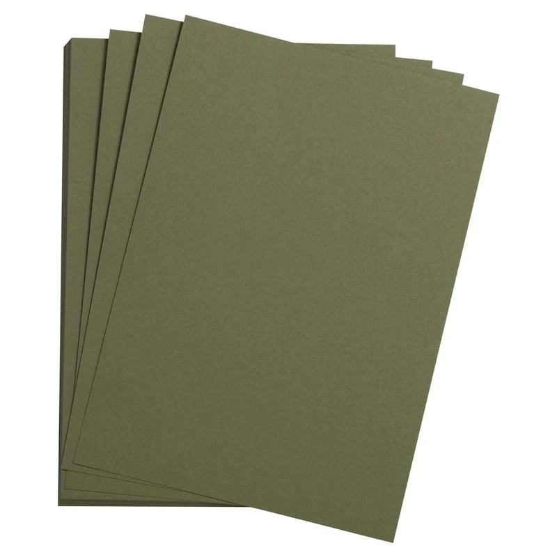Clairefontaine - Ref 37860C - Etival Coloured Grained Drawing Paper (Pack of 250 Sheets) - 50 x 65cm - 160gsm Cellulose Art Paper - Sea Green - Acid Free, pH Neutral