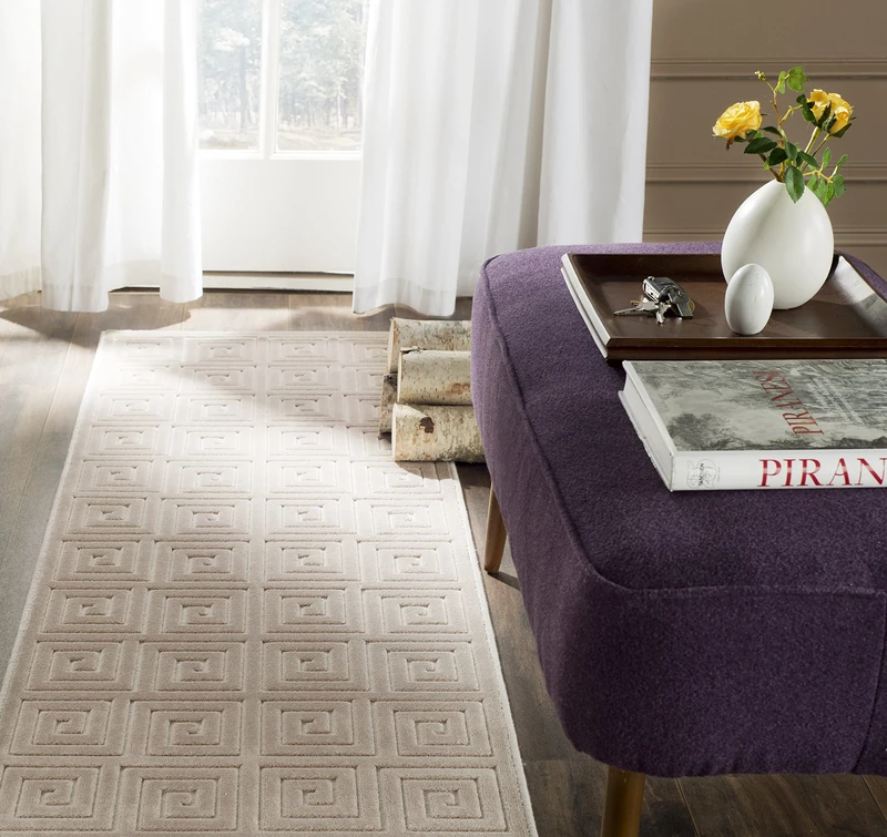Safavieh Maxwell Area Rug, Rayon, Crème, 60 x 213 x 0.254 cm