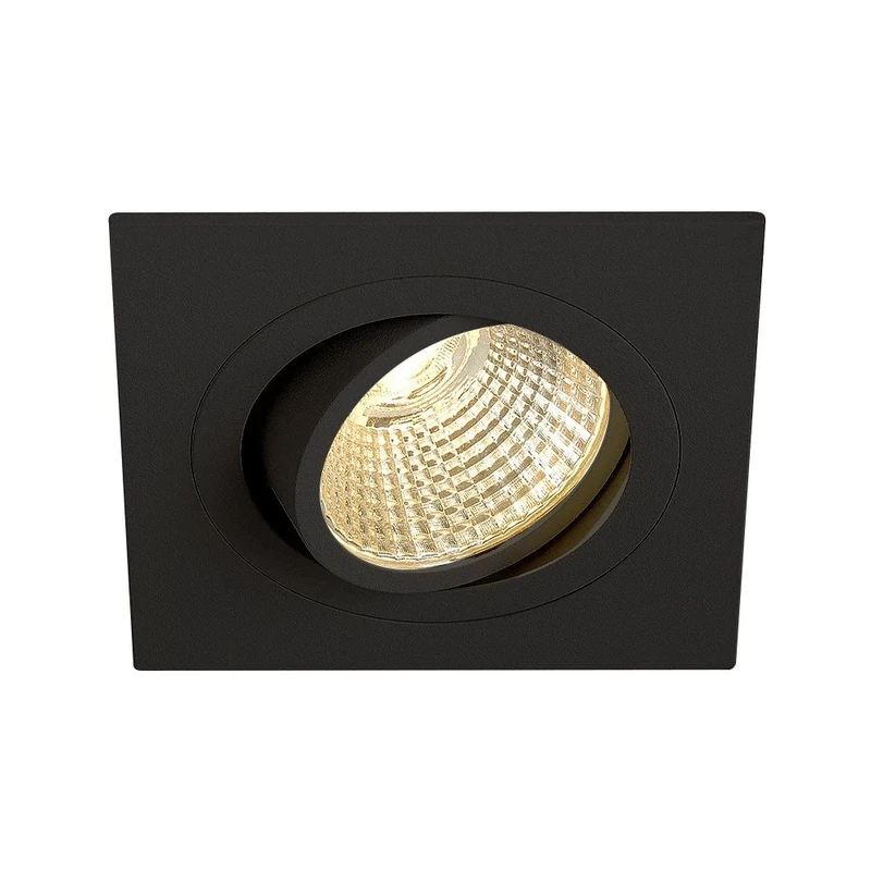 SLV Recessed Ceiling Light New TRIA 1 Set/LED spot, floodlight, Ceiling Spotlight, Ceiling Light, recessed Light, Indoor Lighting / 2700K 14W 1010lm Black dimmable 38 Degrees