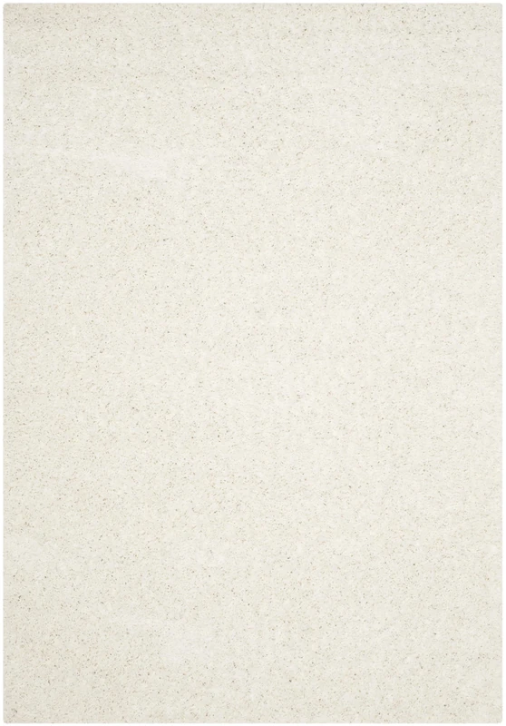 Safavieh Shaggy Rug for Living Room, Dining Room, Bedroom - Athens Shag Collection, High Pile, in White, 183 X 274 cm