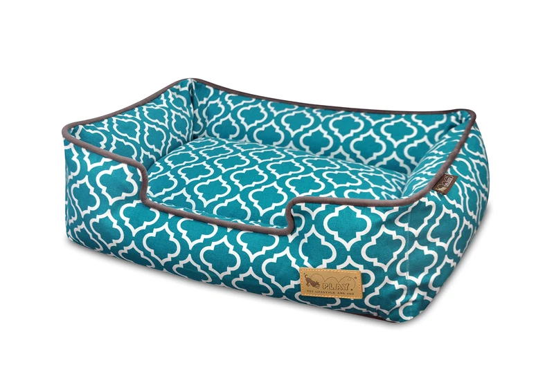 P.L.A.Y. Moroccan Lounge Dog Bed – Eco-Friendly Cotton Canvas Pet Bed with Recycled Fill, Machine Washable & Dryer Safe, Durable Stitching, Stylish Design, Medium & Large Sizes - Image 1