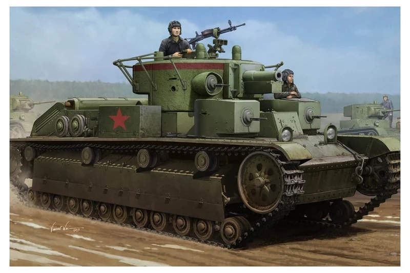 Hobbyboss 83852 1:35 Scale Soviet T-28 Medium Tank Welded Plastic Model Kit