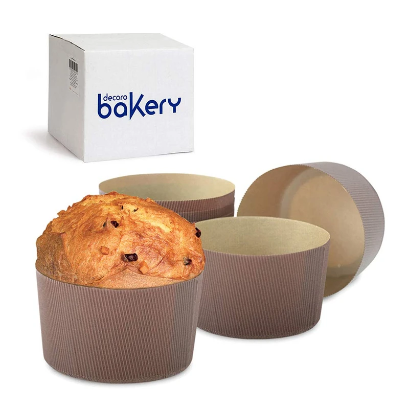 DECORA 25 PCS Oven Safe Canasta Baking PAN 500 G, Carta da forno, Brown, g-25 Pieces