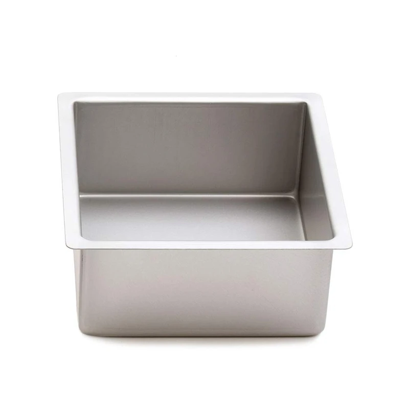 DECORA Square Professional Anodized Aluminium Pan, Silver, 40X40XH10CM