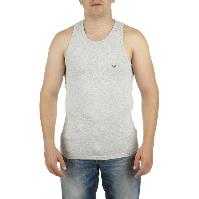 Emporio Armani Men's 110828CC729 Vest, Grey (Grigio Melange 00048), Large
