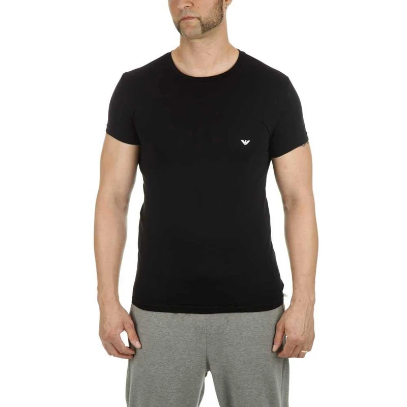 Emporio Armani 111035CC729, Men's Pyjama Top, Black (BLACK 00020), Medium