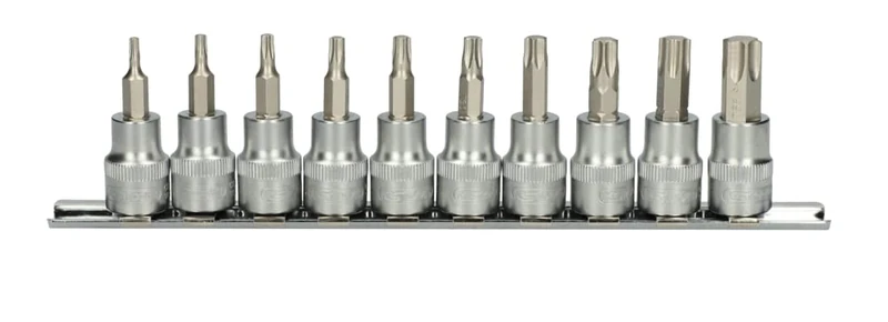 KS Tools Ultimate 922.3939 10 Rail Sockets Screwdriver Torx T10 – T55 3/8