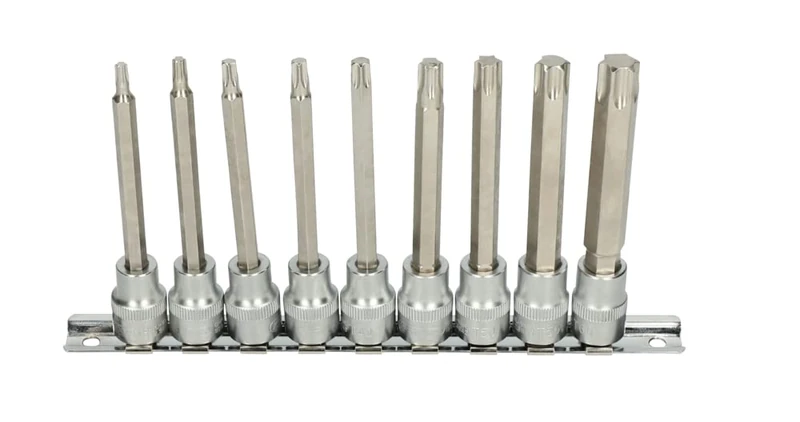 KS Tools 922.3896 9 Rail 3/8 Torx Screwdriver Bit Socket T20 – T60 "