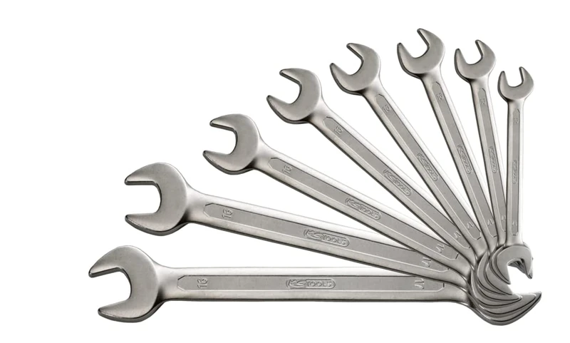 KS TOOLS 517.1120 Set of 8 Metric Open end Wrenches - Boxed