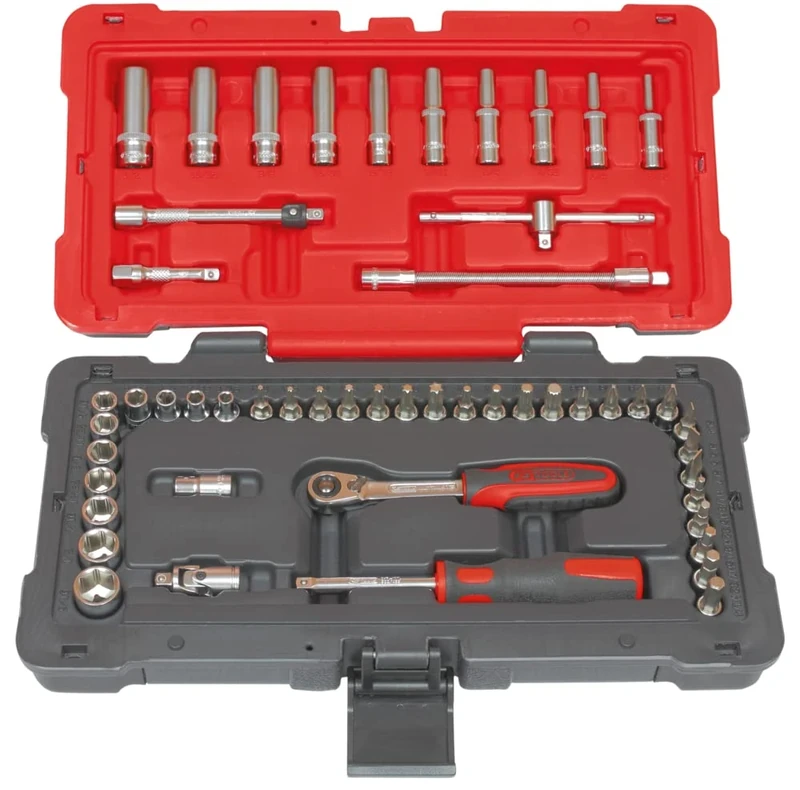 KS Tools Ultimate 922.0652 Socket Spanner Set 52-Piece 1/4 Inch