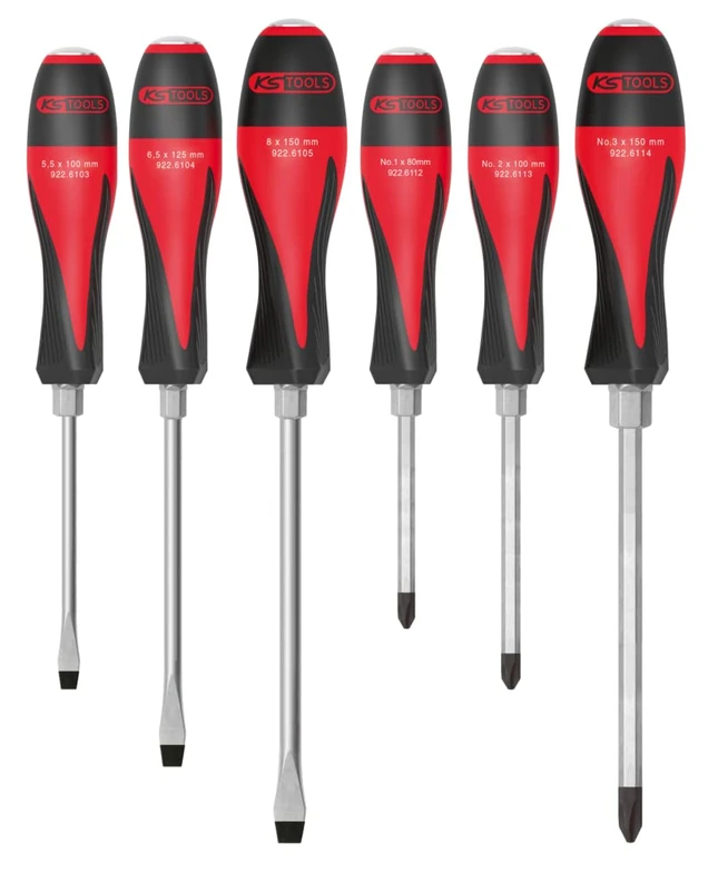 KS Tools 922.6110 ultimatemax Box of 6 3.5 – 8 mm PH1 Screwdriver Ph3