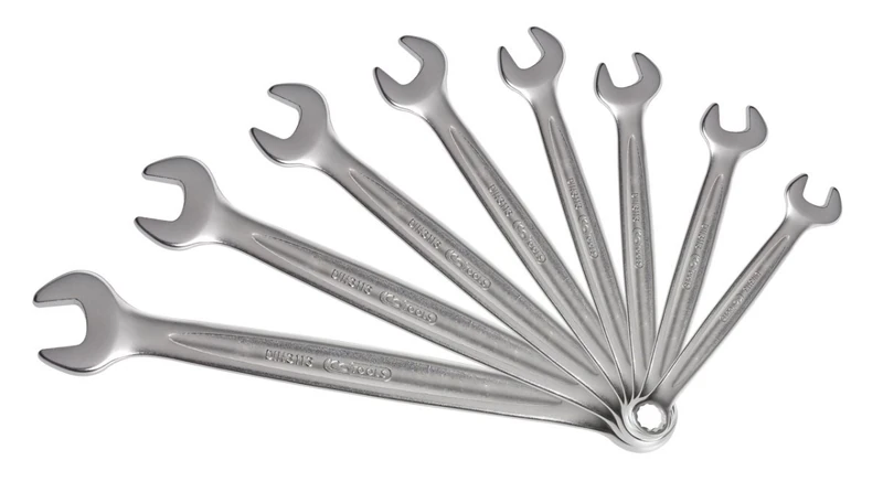 KS Tools 922.0073 Set of 9 Combination Spanners