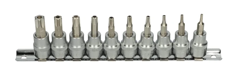 KS Tools 922.3951 Rail Set with Drill Ultimate Torx Screwdriver Set T10 – T55 3/8, 10