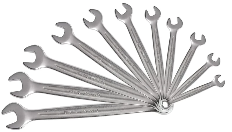 KS TOOLS 922.0044 Set of 11 Metric Combination Spanners - Boxed