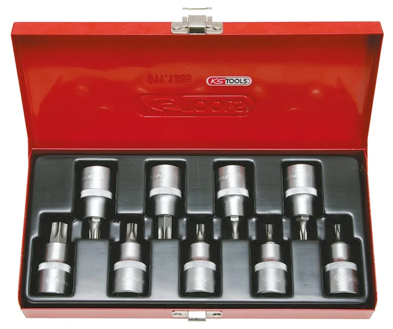 KS Tools 1/2 922.1890 9-Piece Socket Set Torx Screwdriver T20 - T60