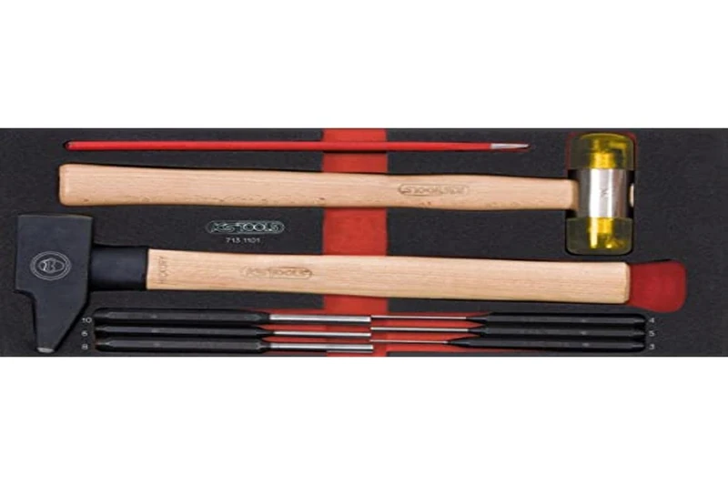 KS Tools 713.1101 Module of 9 Impact Tools Handle Wood