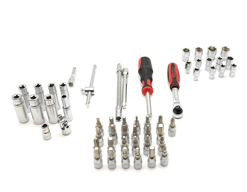 KS Tools 713.1020 Ultimate of Sockets/Accessories 1/4 Module 54 Piece Set