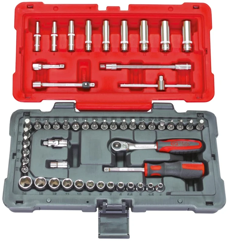 KS Tools Ultimate 922.0654 Socket Spanner Set 54-Piece 1/4 Inch