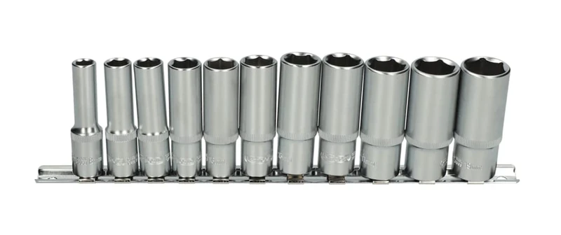 KS Tools 922.3845 Ultimate Set of 11 Sockets On Rail 3/8 "
