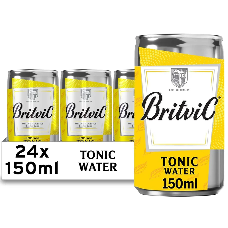 Britvic Indian Tonic Water, 24 x 150ml Can