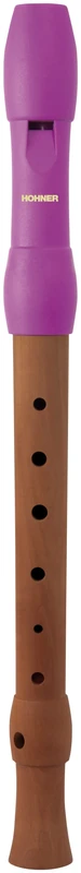 Hohner C-Soprano 2-Parts Wooden Body Plastic Head Pink German Recorder SC C - B95851