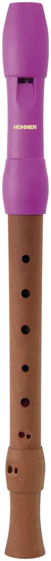 Hohner C-Soprano 2-Parts Wooden Body Plastic Head Pink Baroque Recorder SC C - B95861