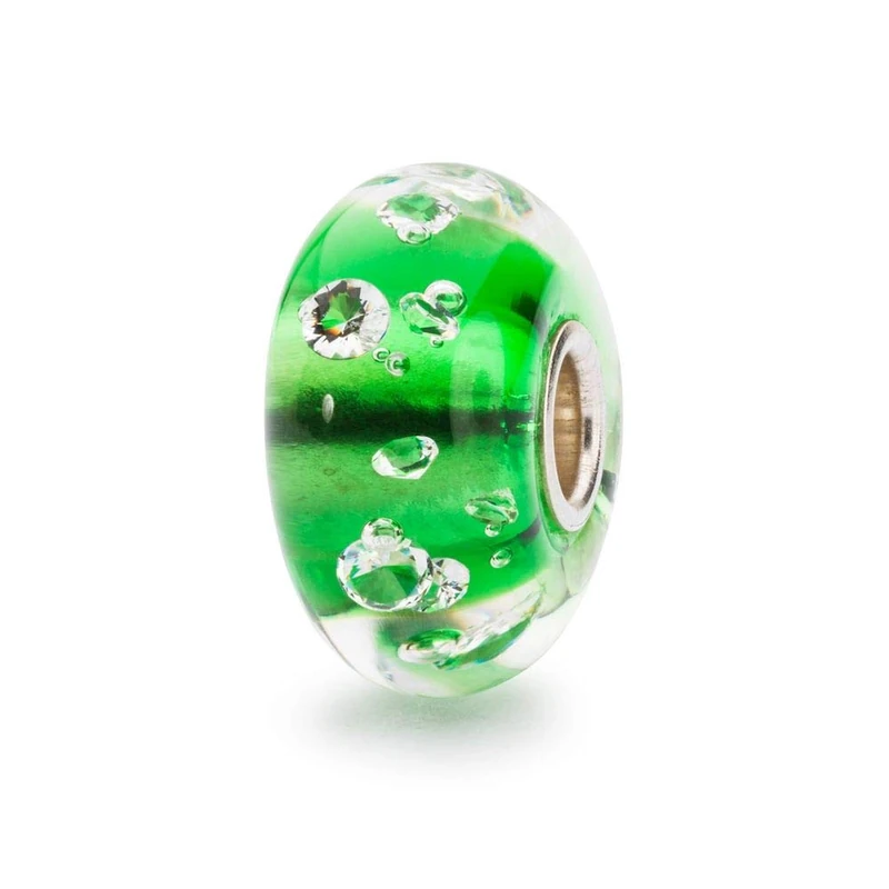 Trollbeads The Diamond, Emerald Green Bead