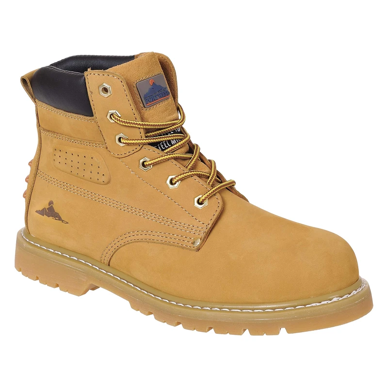 Portwest Steelite Welted Plus Safety Boot SBP HRO, Size: 47, Colour: Honey, FW35HOR47