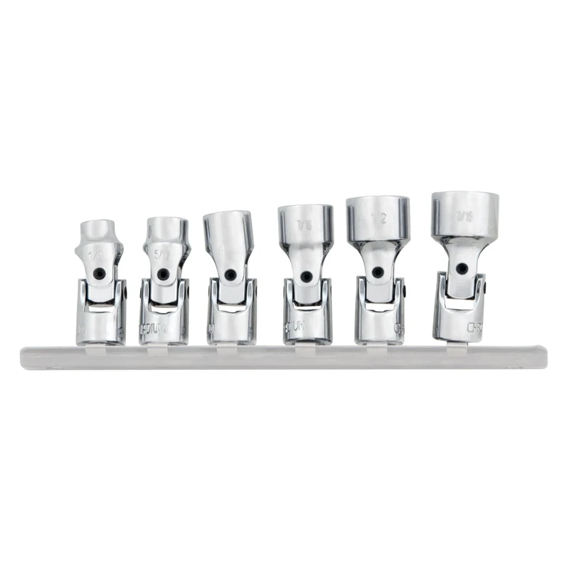 PERFORMANCE TOOL W36980 1/4" Drive SAE 6 Piece Flex Socket Set