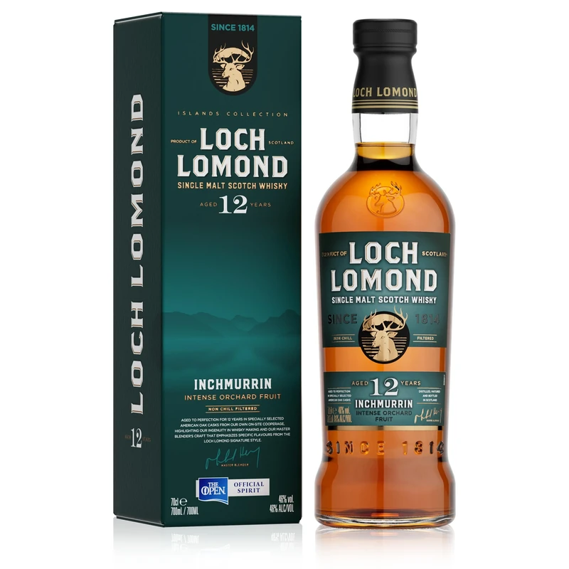 Loch Lomond Inchmurrin 12 Year Old Single Malt Whisky 70cl | Loch Lomond’s Award-Winning Single Malt Whisky, Aged in American Oak Casks for a Sweeter, Mellow Scotch Whisky - a Premium Whisky Gift