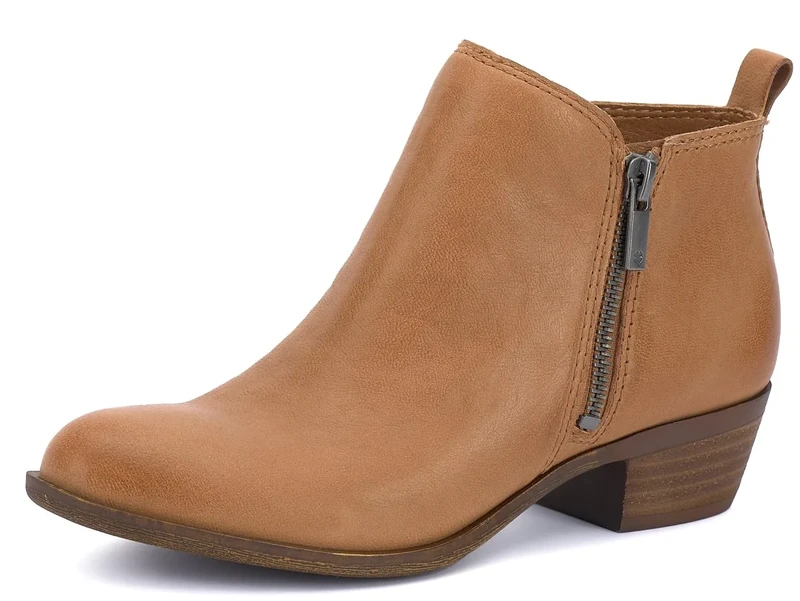 Lucky Brand Women's Basel Ankle Bootie, Wheat, 7 UK