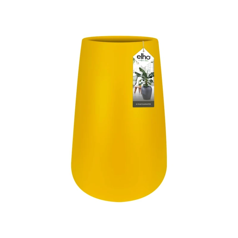 Elho Pure Cone High 55 - Flowerpot - Ochre - Indoor & Outdoor - Ø 52 x H 84.3 cm