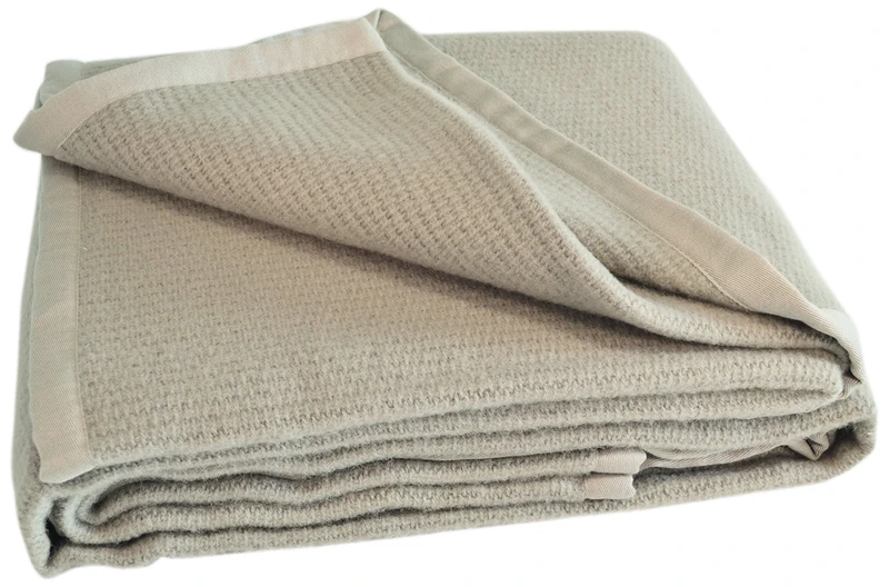 Astéria Lambswool Blanket 240 x 260 cm Twine - Image 1