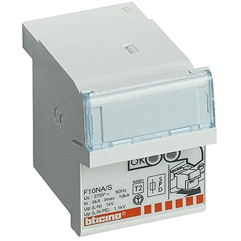 bticino-Serie f10aps btdin Replacement Cartridge for f10ap2 Grey - Image 1
