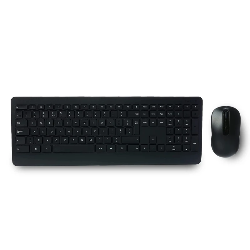 Microsoft Wireless Keyboard & Mouse, Desktop 900 Keyboard with USB for Windows or Mac Computers, Black