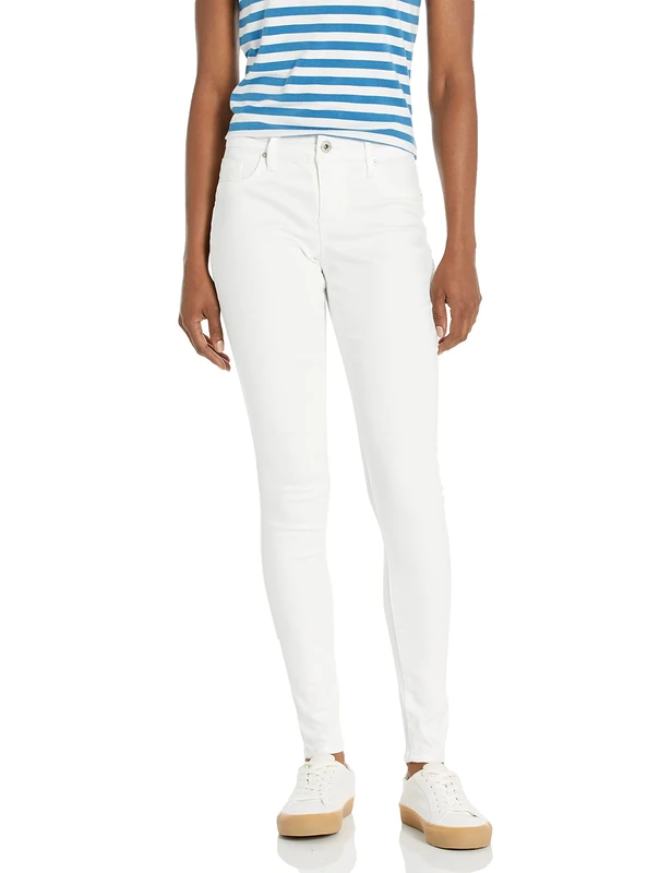 Jessica Simpson Women's Kiss Me Super Skinny Jean White, White/White, 32 - Image 1
