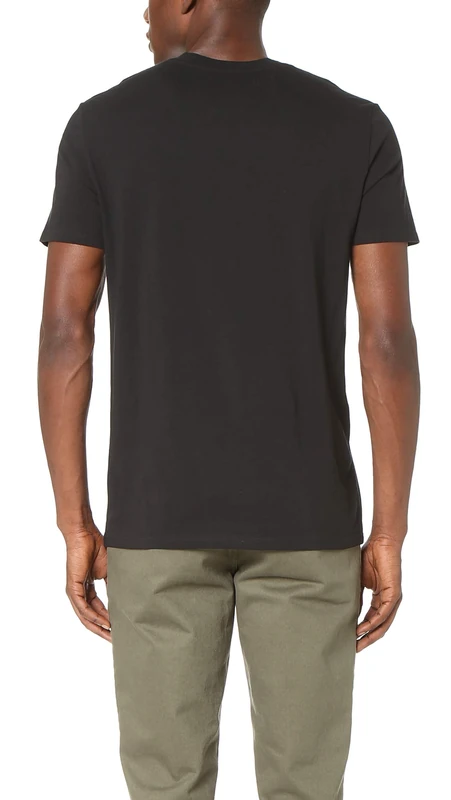 Vince Men's V-Neck T-Shirt, Black, XXL - Image 1