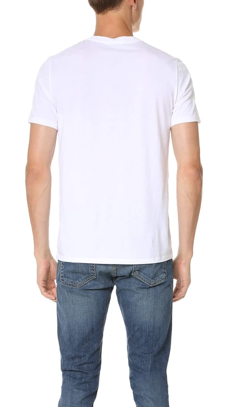 Vince Men's Favorite Pima Cotton Short-Sleeve Crew-Neck T-Shirt, Optic White Large