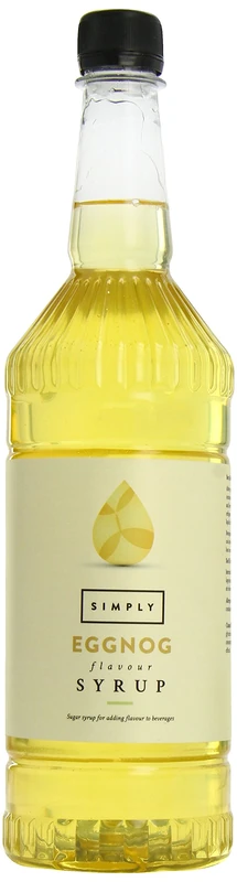 Simply Eggnog Syrup, Vegan & Nut Free Flavoured Syrup for Coffee, Cocktails & Baking (1 Litre)