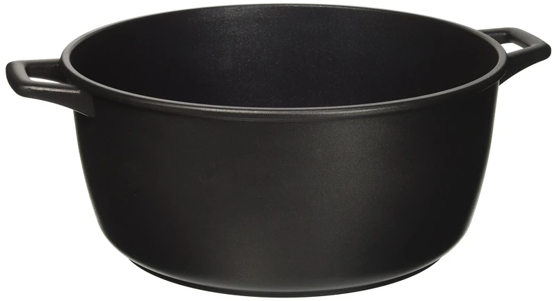 H&H Old Head Aluminium Non Stick Casserole with 2 Handles, Black