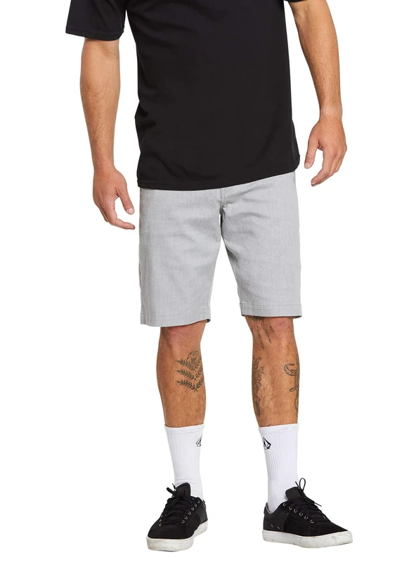 Volcom Men's Volcom Men's Frickin Modern Stretch Chino Casual Shorts, Grey, 29W UK