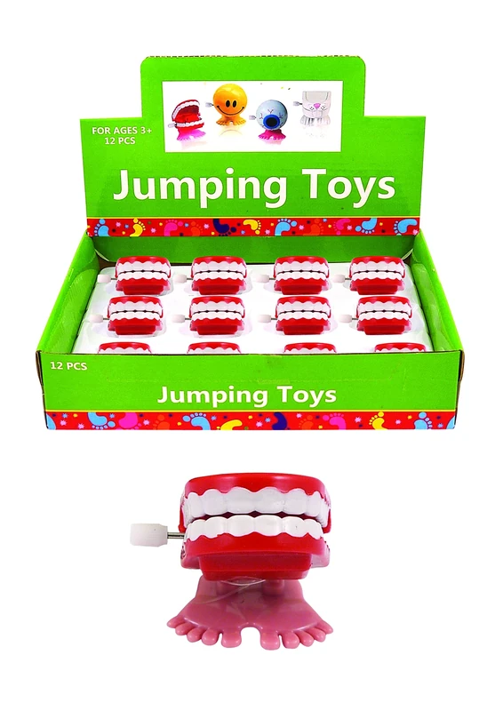 12 x funny walking / wind up chattering teeth, makes for the perfect party bag filler. - Image 1