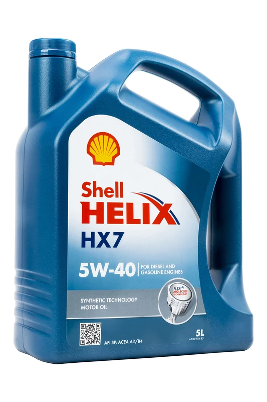 Shell Engine Lubricating Oil Shell Helix HX7 5W-40 5 Litres