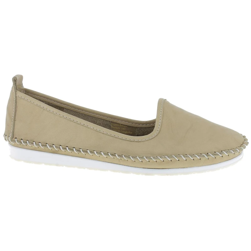 Andrea Conti Women's Slippers 0027449 Ballerina Moccasins, Beige, 7 UK