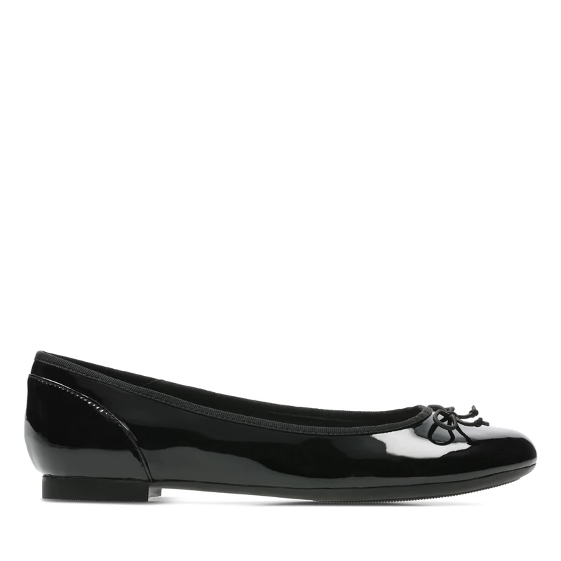 Clarks Women's Couture Bloom Ballet Flats, Black Black Patent, 2.5 UK